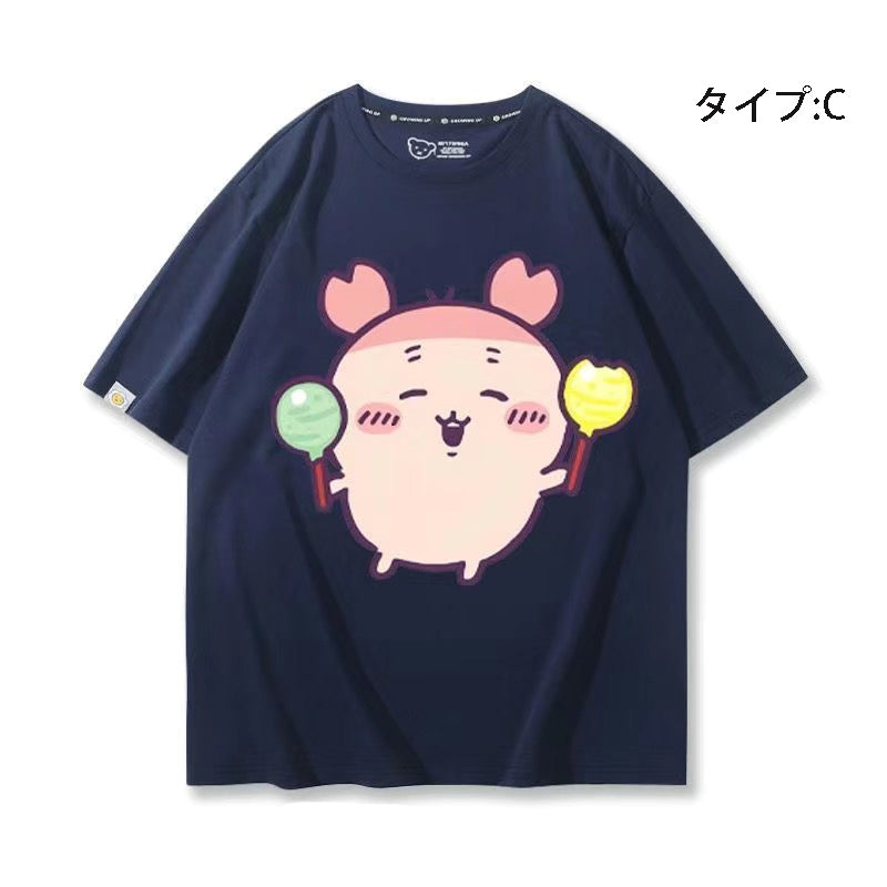 可愛いキャラ ゆるかわ トップス おかし ユニセックス 半袖Ｔシャツ