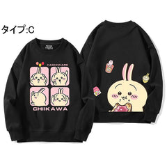 可愛いキャラ ゆるかわ トップス おいしいおやつ ユニセックス 長袖 スウェット