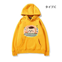 可愛いキャラ ゆるかわ トップス 麻雀対戦 ユニセックス 長袖 パーカー