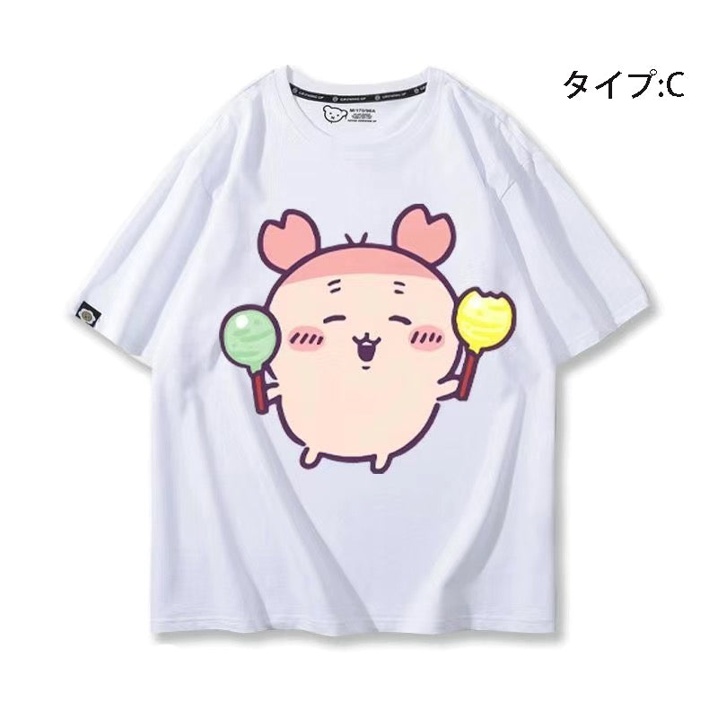 可愛いキャラ ゆるかわ トップス おかし ユニセックス 半袖Ｔシャツ
