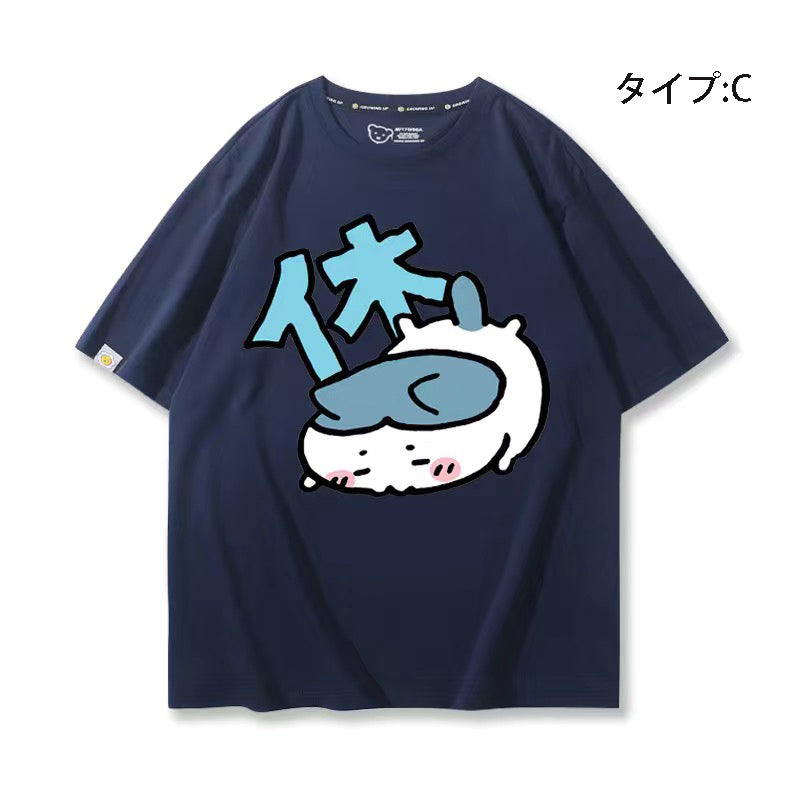 可愛いキャラ ゆるかわ トップス 休日 ユニセックス 半袖Ｔシャツ