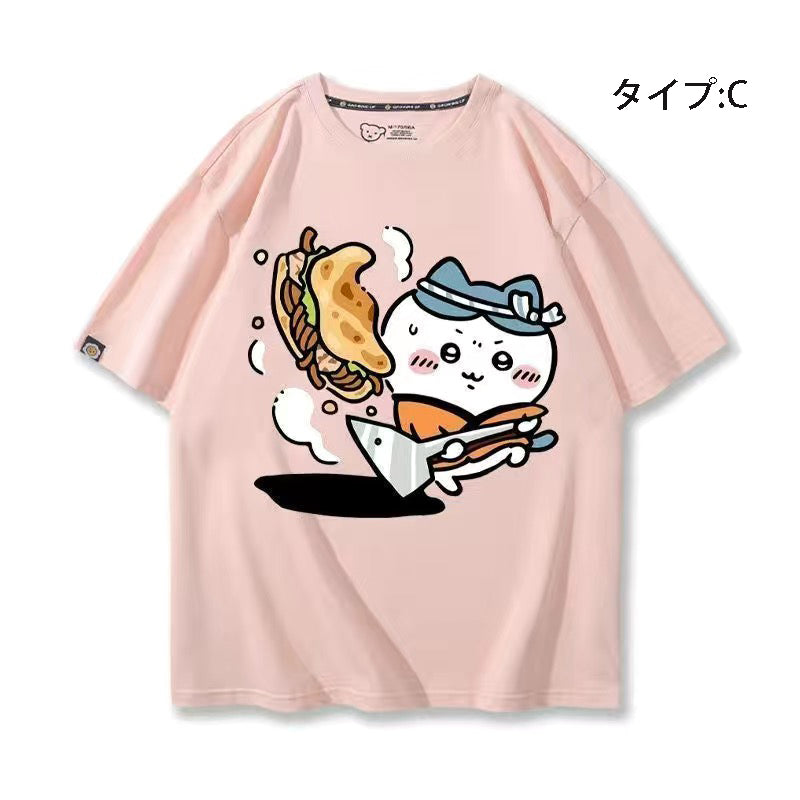 可愛いキャラ ゆるかわ トップス シェフ ユニセックス 半袖Ｔシャツ