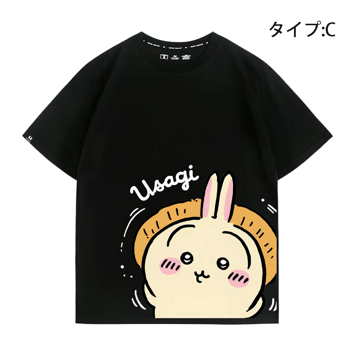 可愛いキャラ ゆるかわ トップス 役作業 ユニセックス 半袖Ｔシャツ