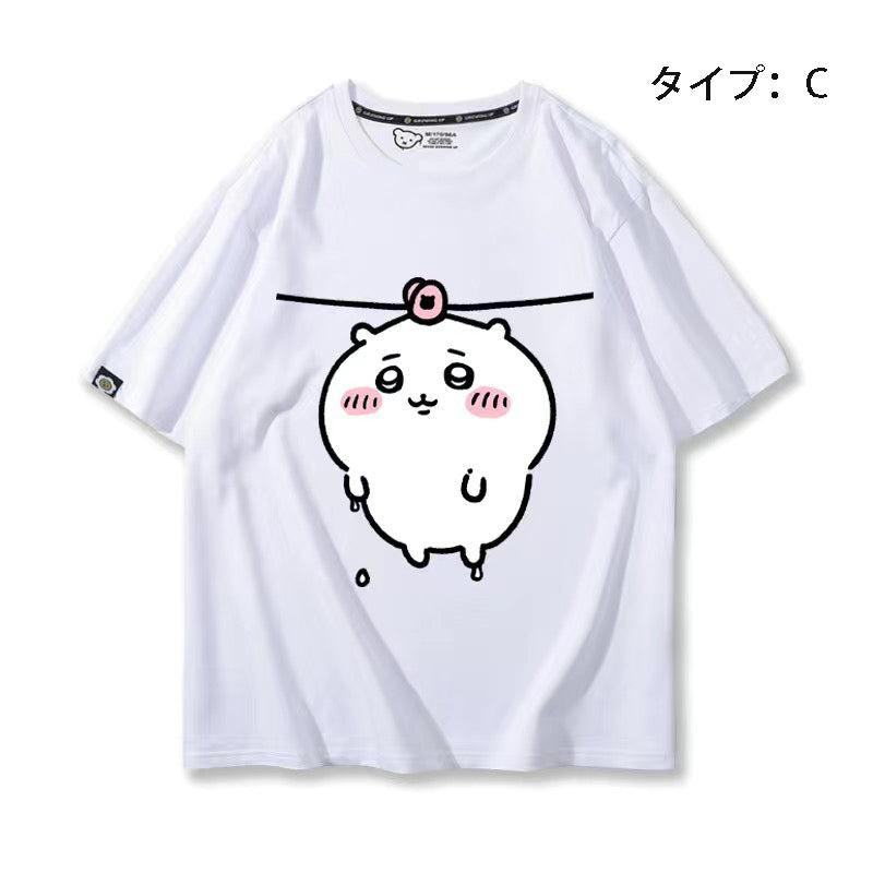 可愛いキャラ ゆるかわ トップス 洗濯 ユニセックス 半袖Ｔシャツ