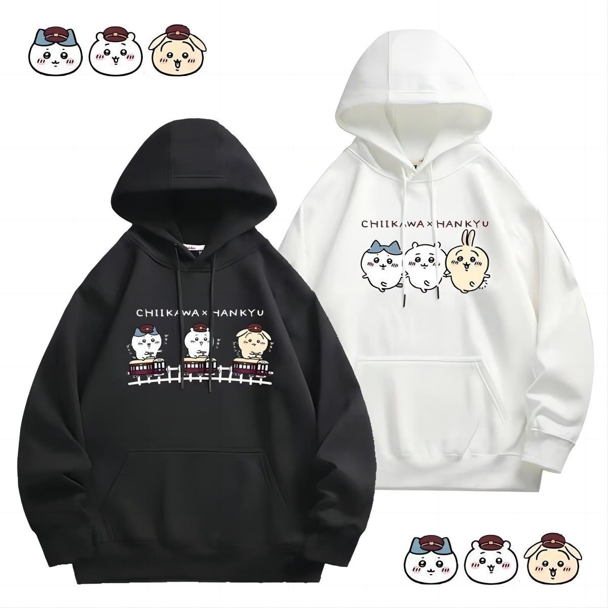 可愛いキャラ ゆるかわ トップス 車掌 ユニセックス 長袖 スウェット