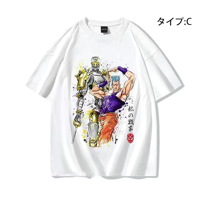 スタンド使い イラスト トップス STANDPOWER ユニセックス 半袖 Ｔシャツ