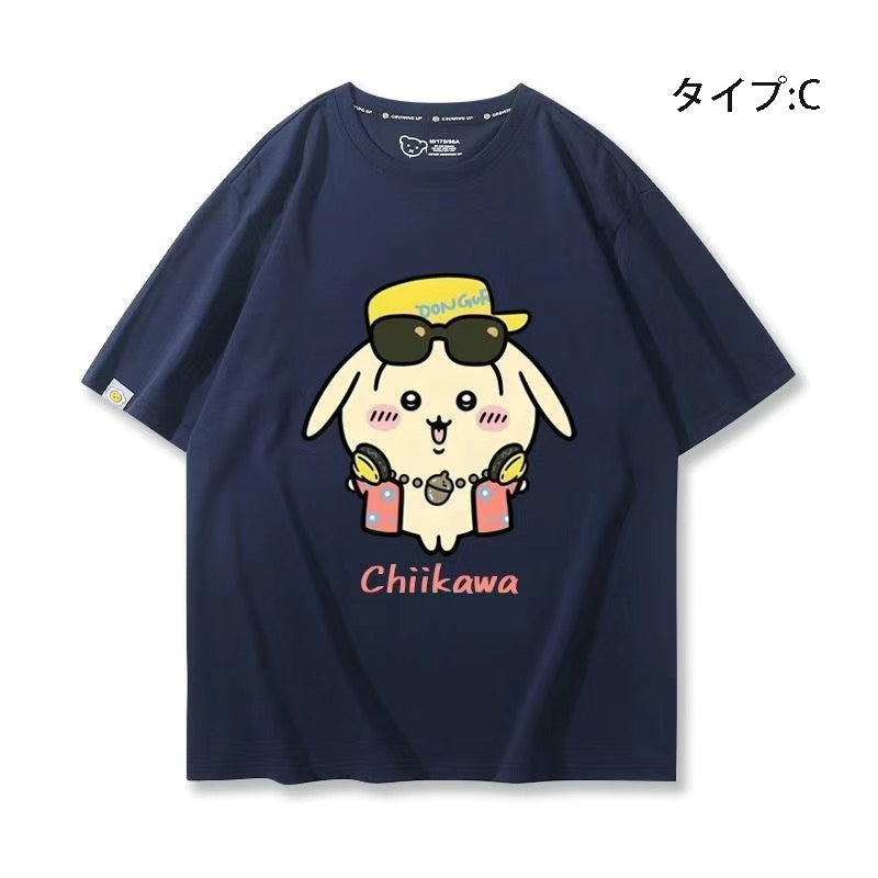 可愛いキャラ ゆるかわ トップス グループ ユニセックス 半袖Ｔシャツ