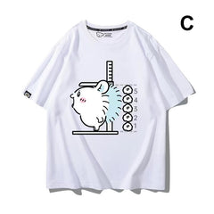 可愛いキャラ ゆるかわ トップス 身長を測る ‌ユニセックス 半袖Ｔシャツ