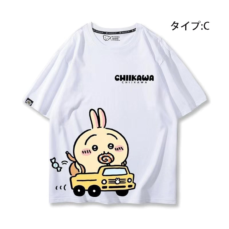 可愛いキャラ ゆるかわ トップス 初心者ドライバー ユニセックス 半袖Ｔシャツ