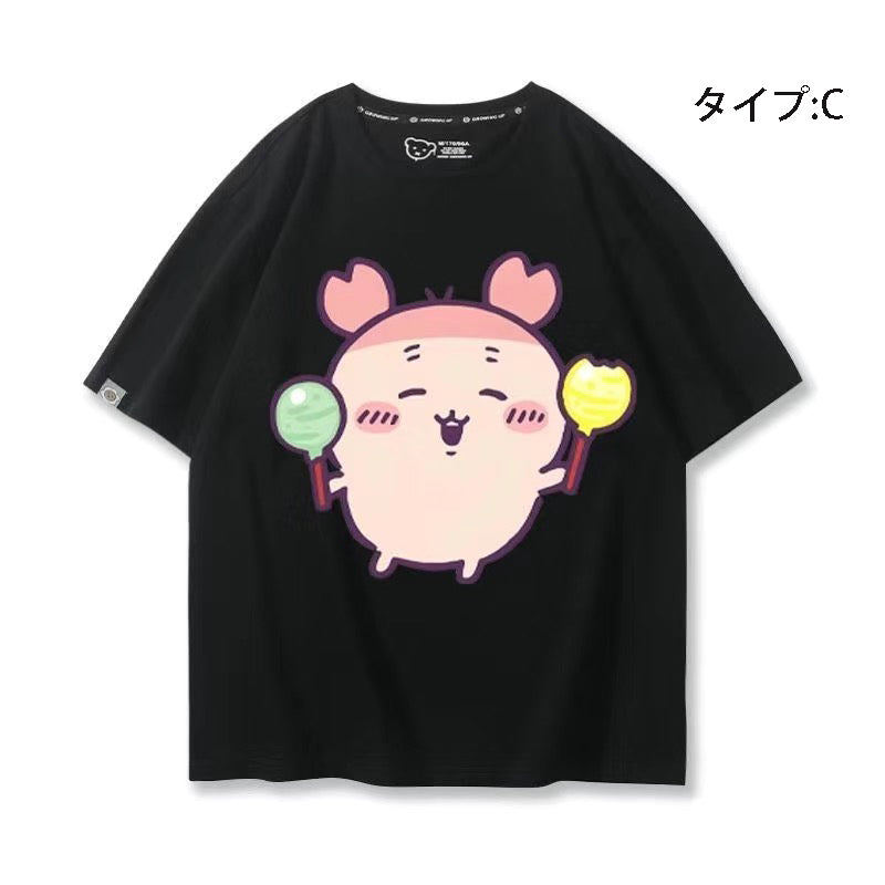 可愛いキャラ ゆるかわ トップス おかし ユニセックス 半袖Ｔシャツ