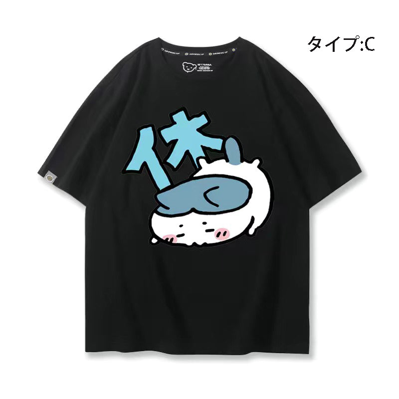 可愛いキャラ ゆるかわ トップス 休日 ユニセックス 半袖Ｔシャツ