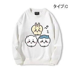 可愛いキャラ ゆるかわ トップス 楽しいチーム ユニセックス 長袖 スウェット