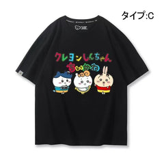 可愛いキャラ ゆるかわ トップス しんちゃんコスプレ ユニセックス 半袖Ｔシャツ