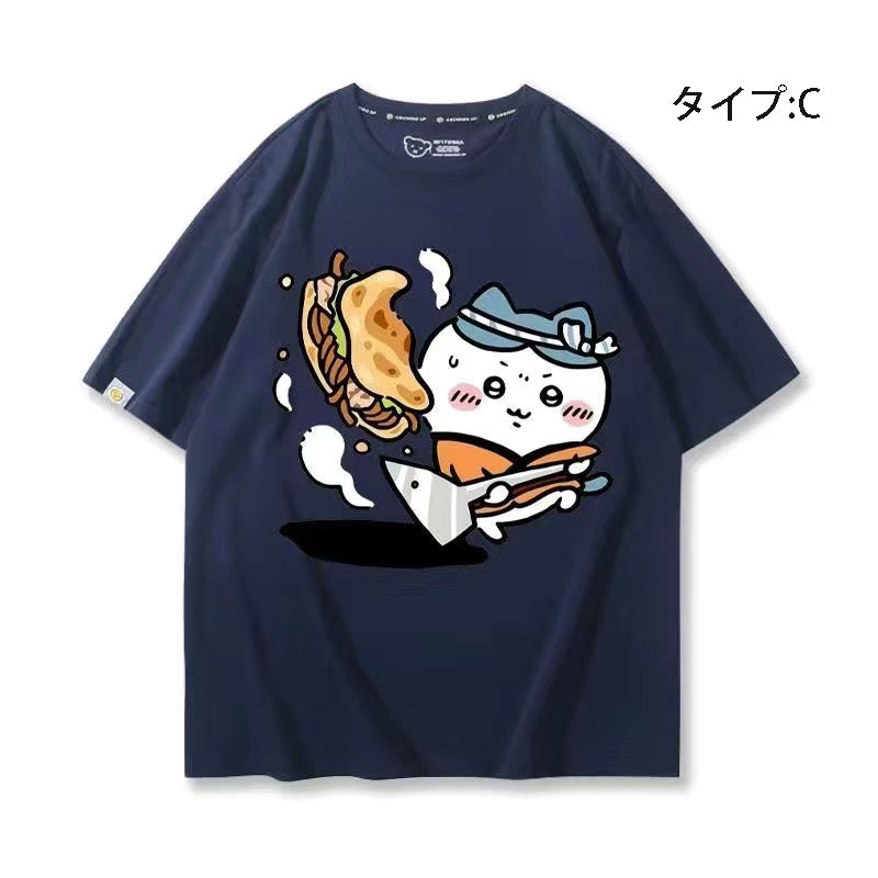 可愛いキャラ ゆるかわ トップス シェフ ユニセックス 半袖Ｔシャツ
