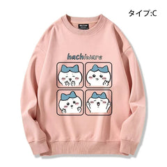 可愛いキャラ ゆるかわ トップス ポーズを取る ユニセックス 長袖 スウェット