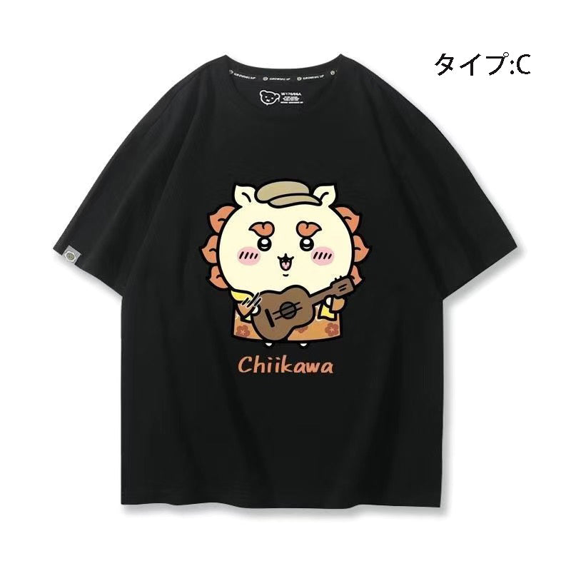 可愛いキャラ ゆるかわ トップス 楽団 ユニセックス 半袖Ｔシャツ