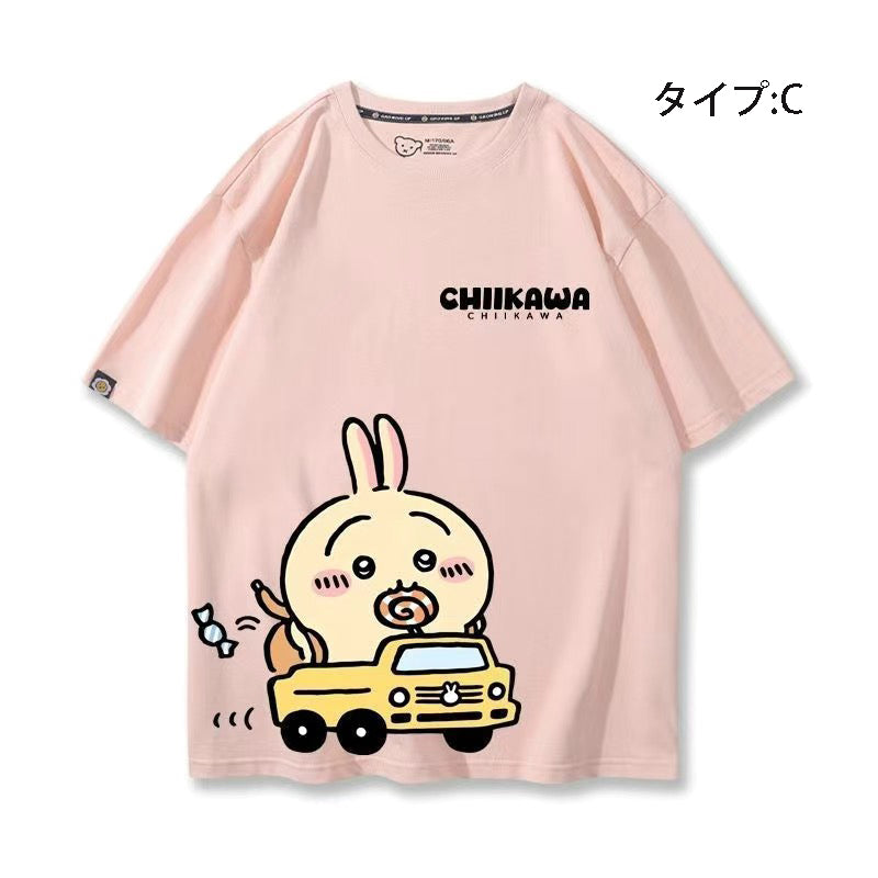 可愛いキャラ ゆるかわ トップス 初心者ドライバー ユニセックス 半袖Ｔシャツ
