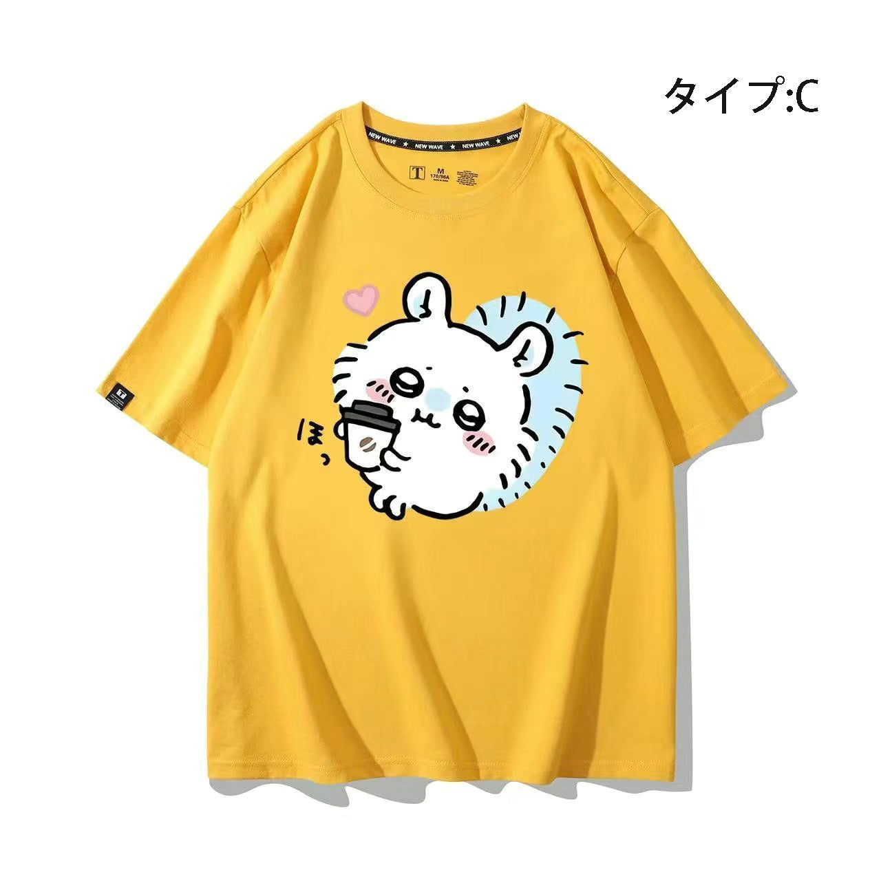 可愛いキャラ ゆるかわ トップス 食いしん坊の日常 ユニセックス 半袖Ｔシャツ