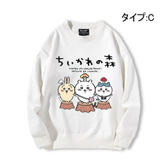 可愛いキャラ ゆるかわ トップス 楽しい時光 ユニセックス 長袖 スウェット