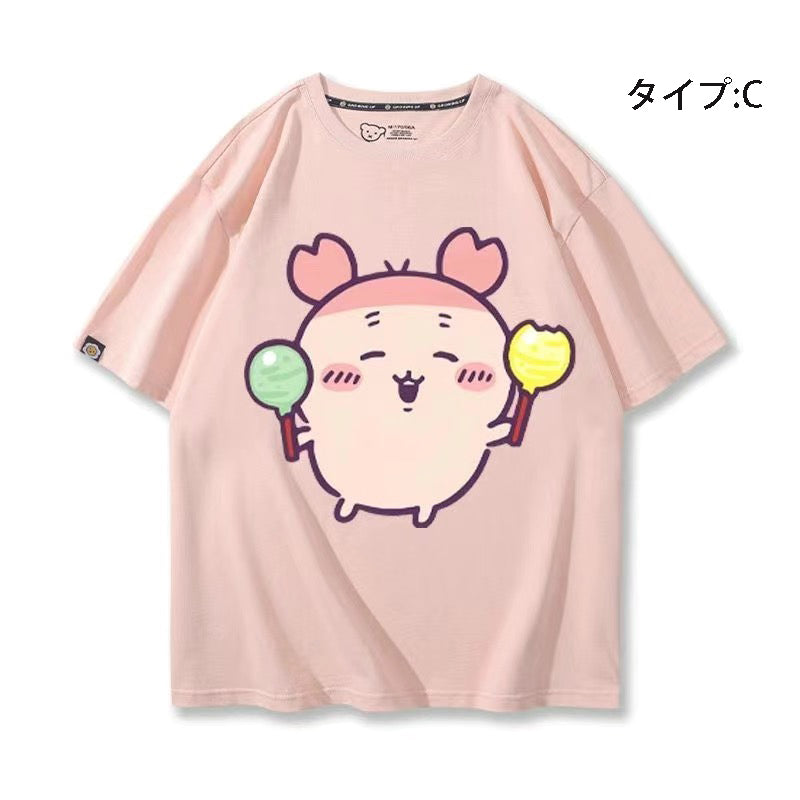 可愛いキャラ ゆるかわ トップス おかし ユニセックス 半袖Ｔシャツ