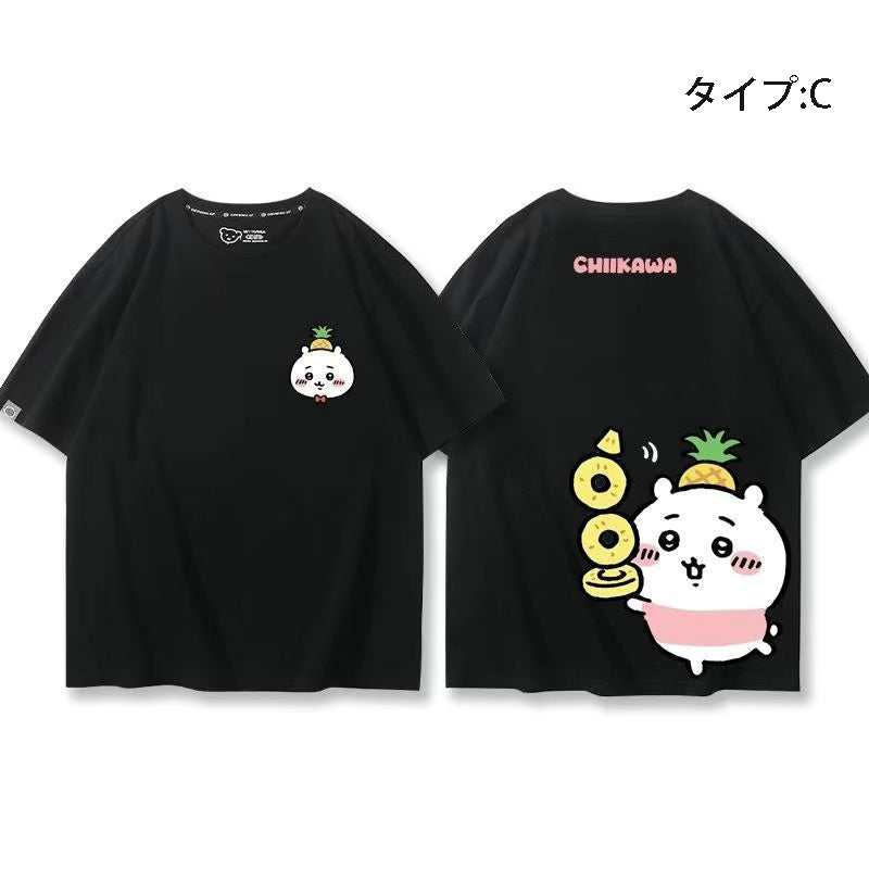 可愛いキャラ ゆるかわトップス 果物 ユニセックス 半袖Ｔシャツ