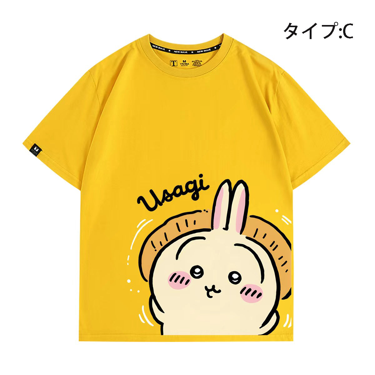 可愛いキャラ ゆるかわ トップス 役作業 ユニセックス 半袖Ｔシャツ