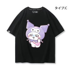 キャラクター 可愛い トップス 遠足 ユニセックス 半袖Ｔシャツ
