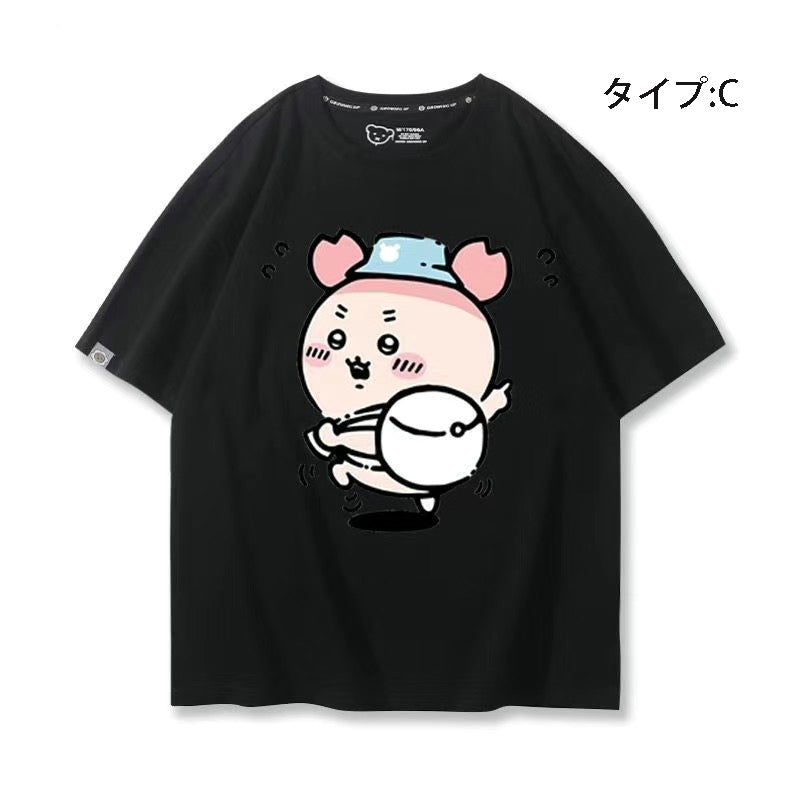 可愛いキャラ ゆるかわ トップス 旅行 ユニセックス 半袖Ｔシャツ