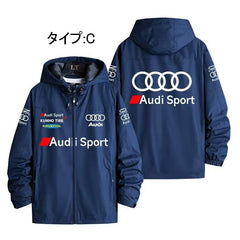 バイカースタイル アウター  モータースポーツ ファッション メンズ 防風 防寒 レーシングジャケット