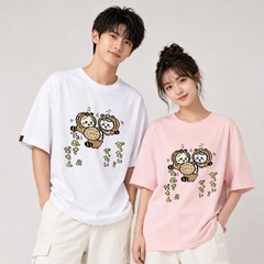 可愛いキャラ ゆるかわ トップス たぬきだもん ユニセックス 半袖Ｔシャツ