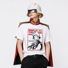 キャラクター トップス レッドコメット風 フロントプリントデザイン ユニセックス 半袖 Ｔシャツ