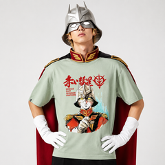 キャラクター トップス レッドコメット風 フロントプリントデザイン ユニセックス 半袖 Ｔシャツ