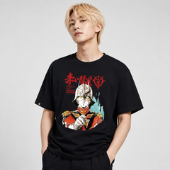 キャラクター トップス レッドコメット風 フロントプリントデザイン ユニセックス 半袖 Ｔシャツ