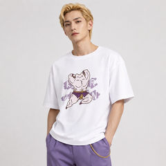 スタンド使い イラスト トップス 筋トレ兄貴 Killer Queen ユニセックス 半袖 Ｔシャツ