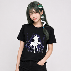 東方Project 二次創作 洩矢諏訪子 モチーフ ユニセックス 半袖Tシャツ