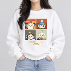 【薄手・裏起毛から選べる】可愛いキャラ ゆるかわ トップス 世界名画 ユニセックス 長袖 スウェット