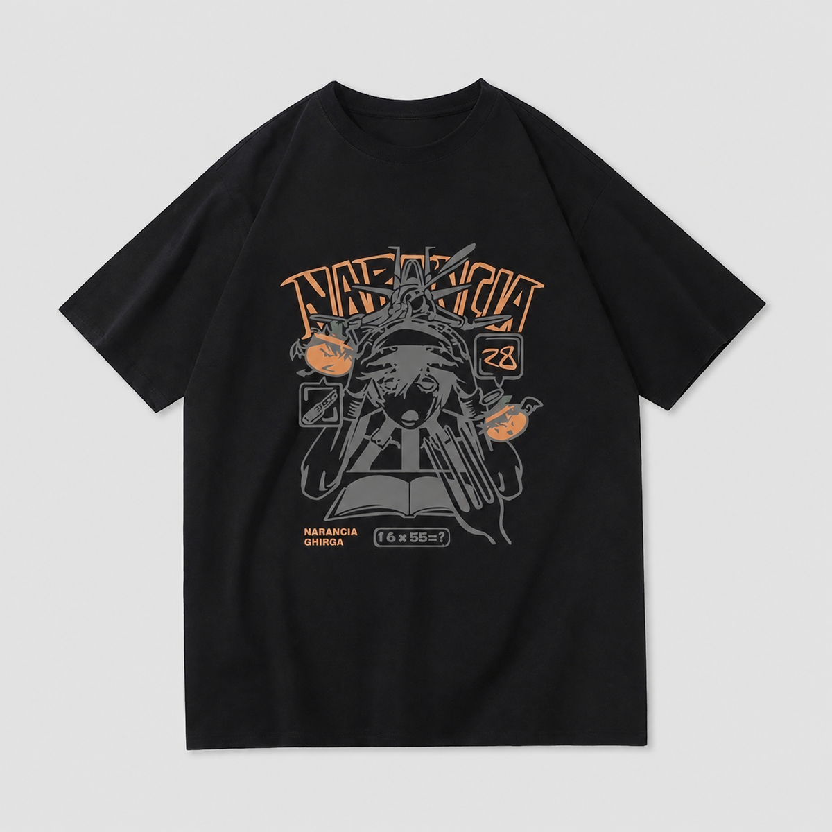 スタンド使い イラスト トップス ナランチャ モチーフ キャラクタープリント ユニセックス 半袖Ｔシャツ