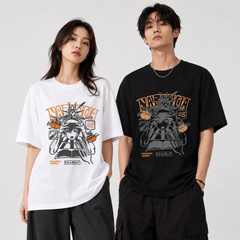 スタンド使い イラスト トップス ナランチャ モチーフ キャラクタープリント ユニセックス 半袖Ｔシャツ