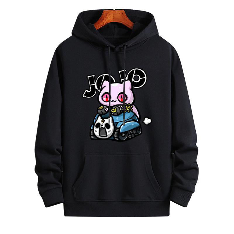 【薄手・裏起毛から選べる】スタンド使い イラスト トップス Killer Queen その１ ユニセックス 長袖 パーカー