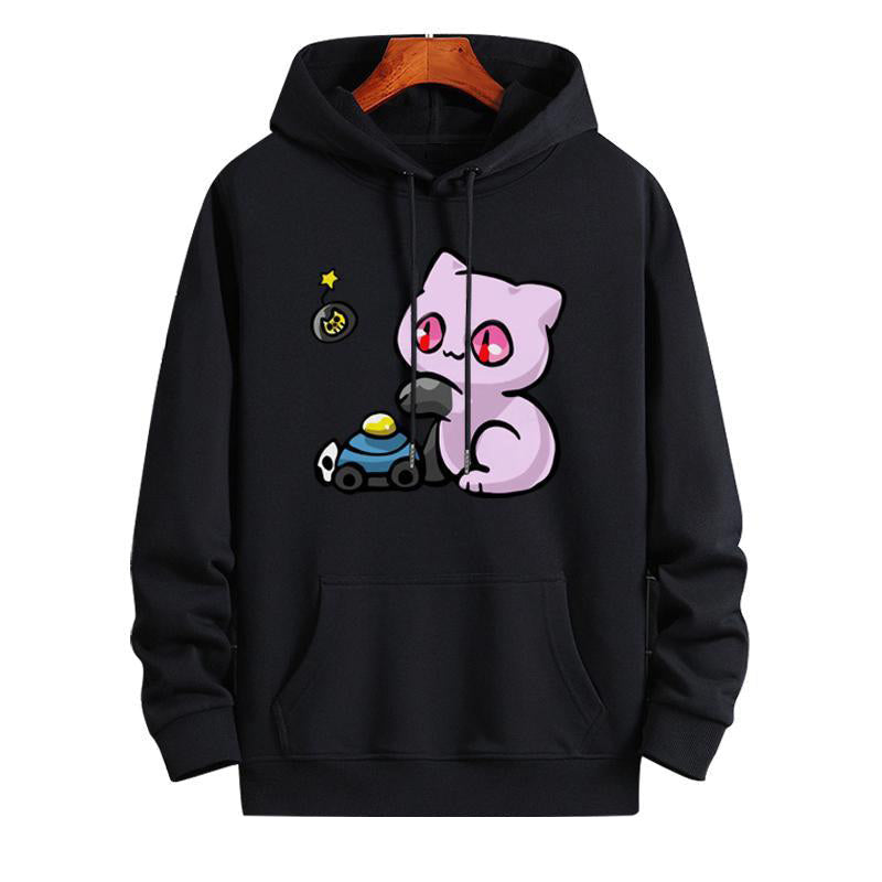 【薄手・裏起毛から選べる】スタンド使い イラスト トップス Killer Queen その３ ユニセックス 長袖 パーカー