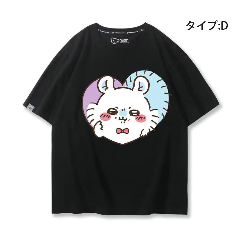 可愛いキャラ ゆるかわ トップス 美味しい料理 ユニセックス 半袖Ｔシャツ