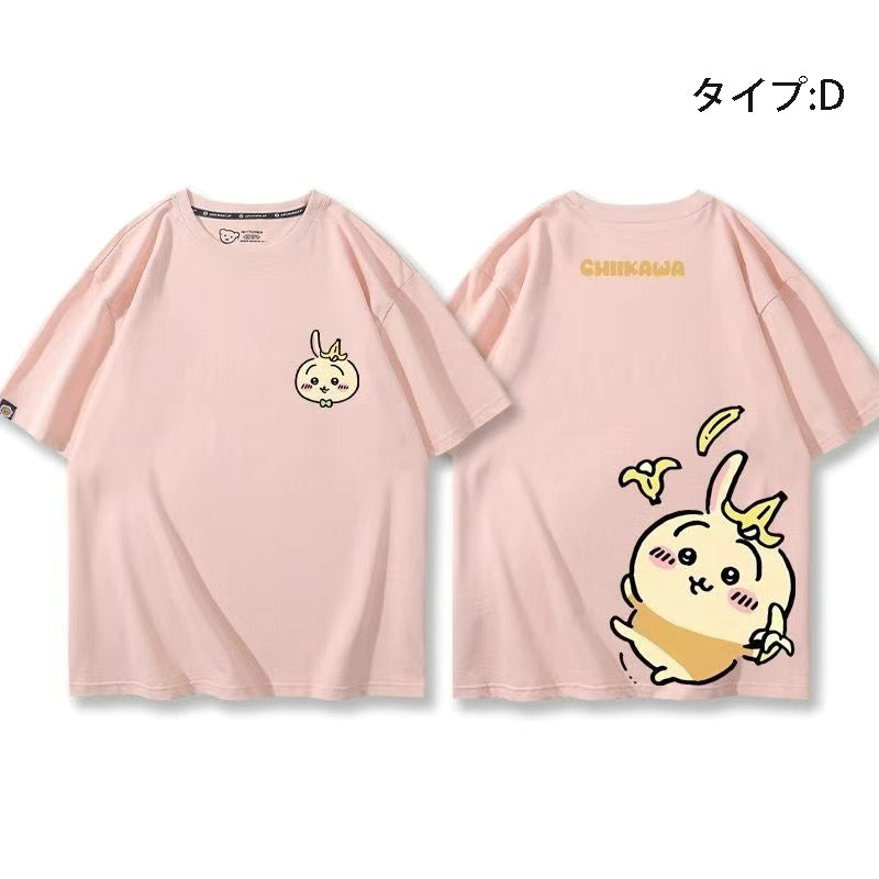 可愛いキャラ ゆるかわトップス 果物 ユニセックス 半袖Ｔシャツ