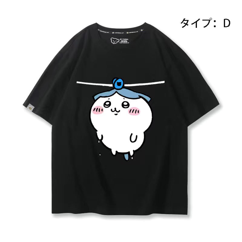 可愛いキャラ ゆるかわ トップス 洗濯 ユニセックス 半袖Ｔシャツ