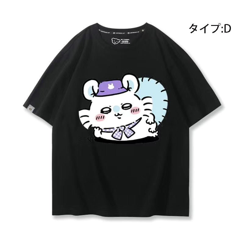 可愛いキャラ ゆるかわ トップス 遠足 ユニセックス 半袖Ｔシャツ