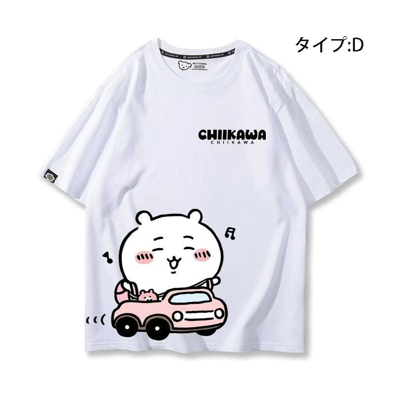 可愛いキャラ ゆるかわ トップス 初心者ドライバー ユニセックス 半袖Ｔシャツ