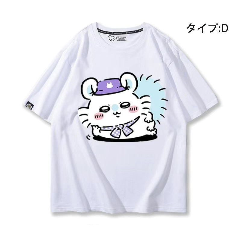 可愛いキャラ ゆるかわ トップス 遠足 ユニセックス 半袖Ｔシャツ