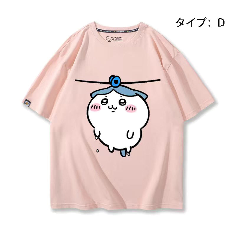 可愛いキャラ ゆるかわ トップス 洗濯 ユニセックス 半袖Ｔシャツ