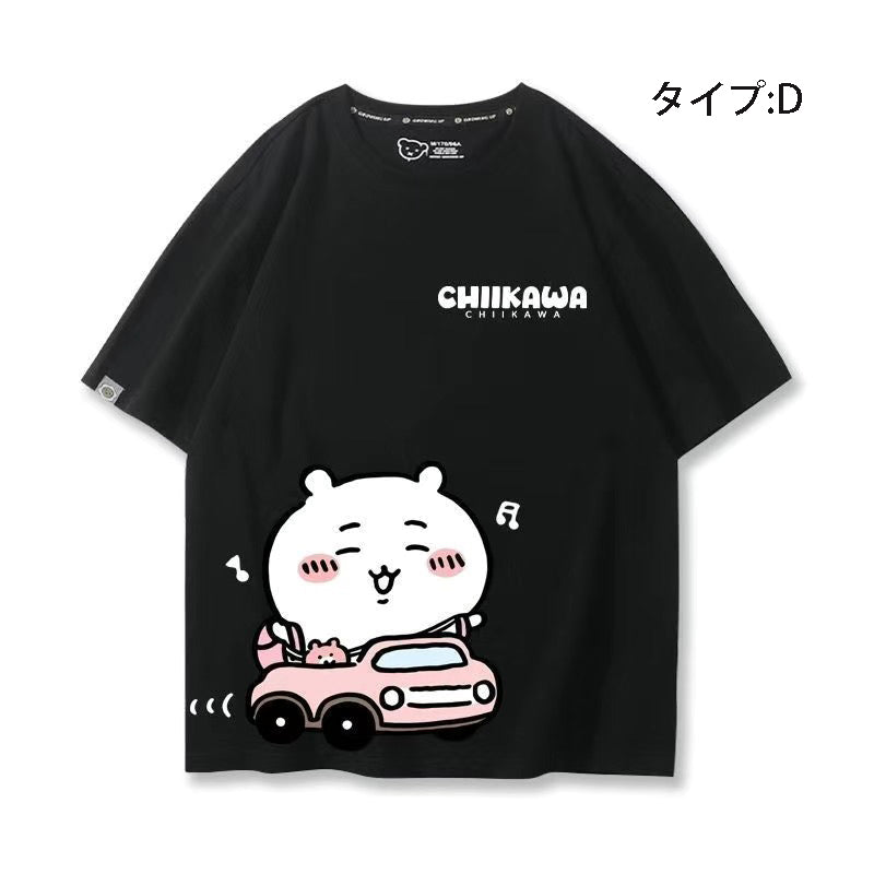 可愛いキャラ ゆるかわ トップス 初心者ドライバー ユニセックス 半袖Ｔシャツ