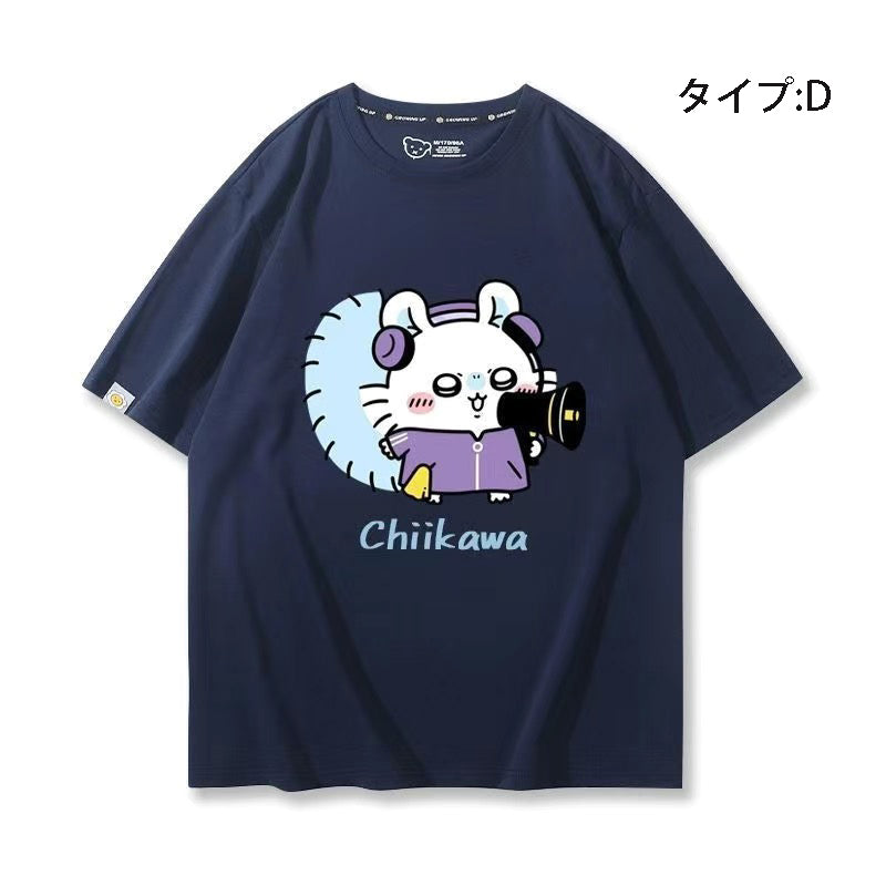 可愛いキャラ ゆるかわ トップス グループ ユニセックス 半袖Ｔシャツ
