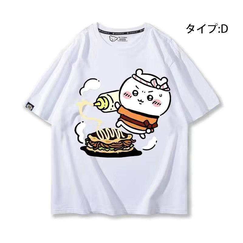 可愛いキャラ ゆるかわ トップス シェフ ユニセックス 半袖Ｔシャツ